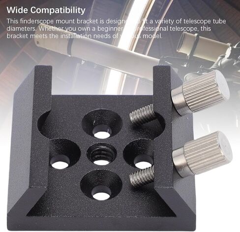 PUSOKEI Universal Dovetail Base for Telescopes - Finderscope Mount Bracket with M4 Hole and 1/4in Thread Hole, Secure Locking Wing Screws, 20kg Capacity in Saudi Arabia