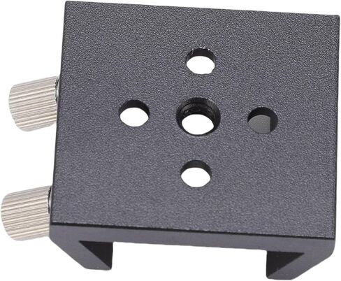 PUSOKEI Universal Dovetail Base for Telescopes - Finderscope Mount Bracket with M4 Hole and 1/4in Thread Hole, Secure Locking Wing Screws, 20kg Capacity in Saudi Arabia