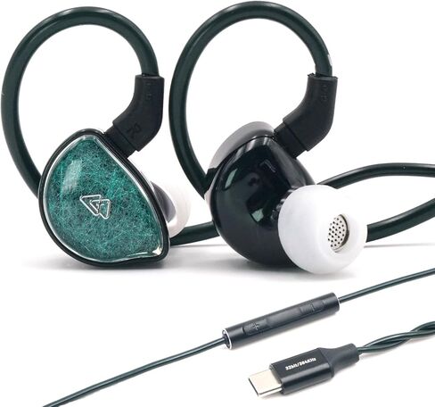 سماعات أذن سلكية للألعاب من BQEYZ NI HiFi داخل الأذن مصنوعة من السيراميك المركب بغشاء اهتزاز 3.5 مم/4.4 مم سماعات أذن سلكية قابلة للفصل للألعاب والمشغل والمسرح (3.5 و4.4 مم قابلة للتبديل) in Kuwait