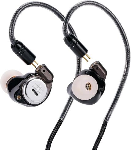 سماعات رأس Star City 5 Pro 1DD+2BA Hybrid سماعات أذن سلكية HiFi داخل الأذن عالية الدقة مع كابل IEM 0.78 2 دبوس (ليلي، 3.5 مم 0.78 2 دبوس) in Kuwait