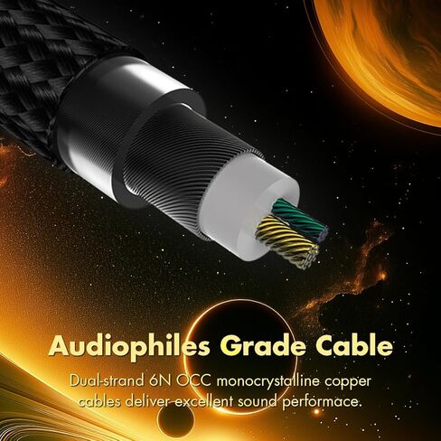 سماعات رأس Star City 5 Pro 1DD+2BA Hybrid سماعات أذن سلكية HiFi داخل الأذن عالية الدقة مع كابل IEM 0.78 2 دبوس (ليلي، 3.5 مم 0.78 2 دبوس) in Kuwait