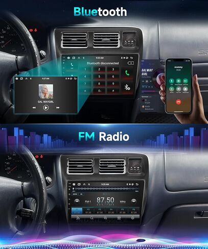 2G+64G 【16EQ】 Radio for Toyota Corolla 1991-1997 Manual A/C Car Stereo with 9'' HD IPS Touch Screen Wireless Carplay Android Auto MirrorLink GPS WiFi 28UI Bluetooth RDS FM Radio Backup Camera in Saudi Arabia