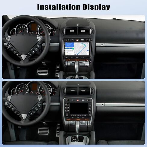 4G+128G Android Car Stereo Radio for Porsche Cayenne 2003-2010 9 Inch incell Touch Screen with WiFi Bluetooth Wireless Carplay Android Auto GPS Navigation Backup Camera SWC FM RDS MIC in Saudi Arabia
