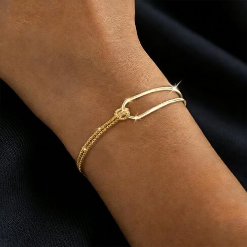 S925 Silver Bohemian Bracelet for Women, Multi-Layered Chain Necklace, Hypoallergenic Jewelry in Saudi Arabia