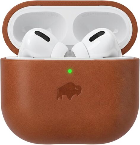 حافظة جلدية من BLACKBROOK لأجهزة AirPods Pro 3، غطاء جلد محبب بالكامل مصنوع يدويًا من Taylor، جاهز للشحن اللاسلكي، حماية وآمن، ضوء شحن مرئي in Kuwait