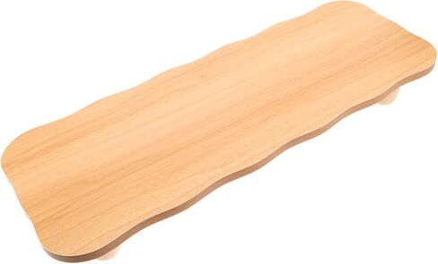 STOBOK Ergonomic Desktop Organizer Storage Shelf for Desk Wooden Monitor Stand Riser for Office Suitable for Computers and Laptops in Saudi Arabia