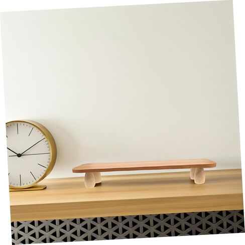 STOBOK Ergonomic Desktop Organizer Storage Shelf for Desk Wooden Monitor Stand Riser for Office Suitable for Computers and Laptops in Saudi Arabia