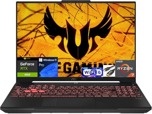 الكمبيوتر المحمول ASUS TUF Gaming A16: AMD Ryzen 7 7445HS، شاشة 16 بوصة عالية الدقة + 145 هرتز، NVIDIA GeForce RTX 4050، ذاكرة الوصول العشوائي DDR5 سعة 24 جيجابايت، 1 تيرابايت SSD، لوحة مفاتيح بإضاءة خلفية، Windows 11 in Saudi Arabia