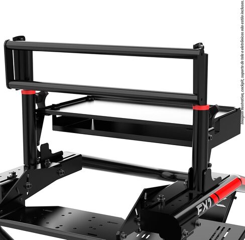 Extreme Simracing Wire Management Box Shelf for FX1, AX80, AX160 Simulator TV/Monitor Stand Rear Tray, Carbon Steel in Kuwait