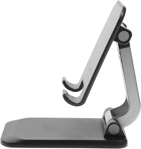 Adjustable Folding Smartphone Stand with Smooth Edges Compatible Cellphone and Tablet Holder Rack for Desktop Use Portable Compact Design for Office Bedroom Study in Kuwait
