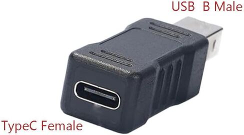 TypeC Female to Printer Male Adapter(2-Pack) for Electric Piano Printers Laptops Etc in Saudi Arabia