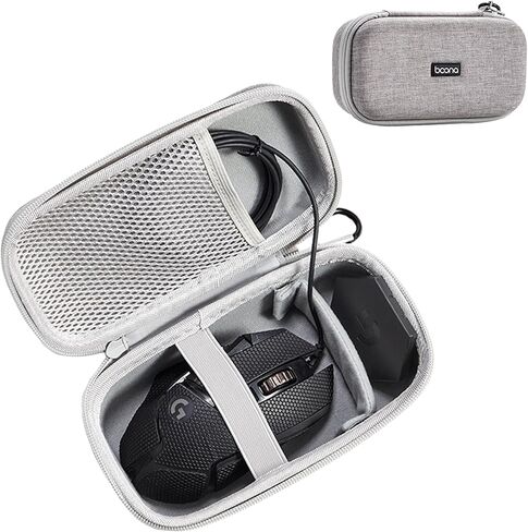 Hard Travel Mouse Case Compitable with Logitech G PRO X Superlight, GPX2, G305, G502, G703, MX Master 3S/3, M720, MX Anywhere 2S/3/3S, Fits Wired Wireless Gaming & Productivity Mice (Grey) in Saudi Arabia