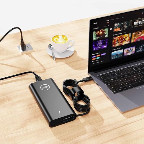 165W 28V 5.893A USB C AC Laptop Charger Compatible with Dell Precision 5680 5690 XPS 17 9720 9730 Inspiron 14 Plus 7430 16 Plus 7640 HA165PM210 DA165PM210 Power Supply Adapter in Kuwait