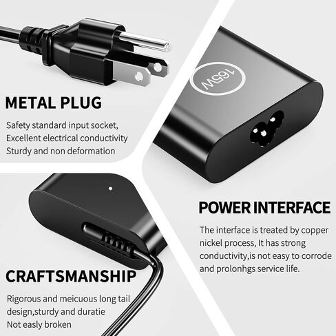 165W 28V 5.893A USB C AC Laptop Charger Compatible with Dell Precision 5680 5690 XPS 17 9720 9730 Inspiron 14 Plus 7430 16 Plus 7640 HA165PM210 DA165PM210 Power Supply Adapter in Kuwait