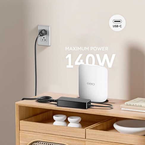 140W USB C Charger, Lysrove GaN PD3.1 AC Adapter 28V 5A USB-C Power Supply for HP OmniBook 5 AI PC, MSI Prestige 13 AI+ 14 16, eero PoE Gateway, DJI Mavic 3 Pro Drones, UGREEN/Anker Docking Station in Kuwait
