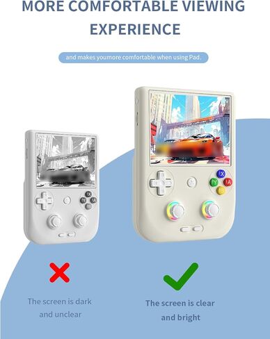 [3 بارك] واقي شاشة لفيلم Anbernic RG406V/Anbernic RG405V 4 بوصة من الزجاج المقوى، واقي شاشة لـ RG406V/RG405V مضاد للخدش وحساس وصلابة 9H in Kuwait
