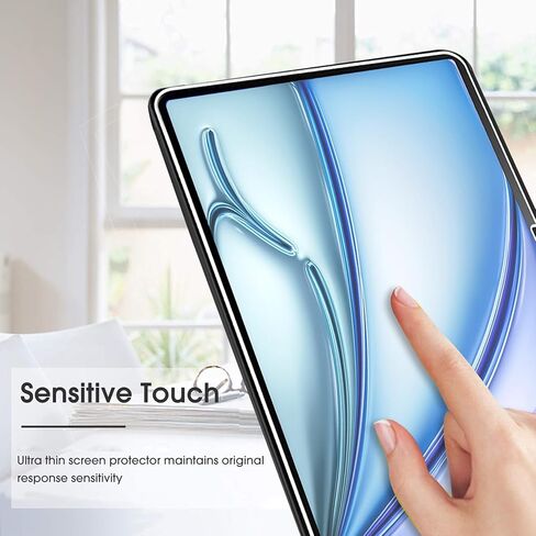 [عبوتان] واقي شاشة متوافق مع iPad Air 11 بوصة (إصدار M3 2025، M2 2024)، طبقة شاشة من الزجاج المقوى لجهاز iPad Air 11 بوصة (Air 7th/6th Generation) مع [شفاف كريستالي] [مقاوم للخدش] [سهل التركيب] in Kuwait