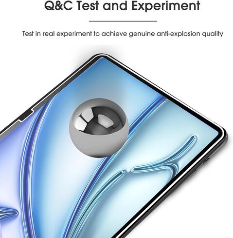 [عبوتان] واقي شاشة متوافق مع iPad Air 11 بوصة (إصدار M3 2025، M2 2024)، طبقة شاشة من الزجاج المقوى لجهاز iPad Air 11 بوصة (Air 7th/6th Generation) مع [شفاف كريستالي] [مقاوم للخدش] [سهل التركيب] in Kuwait
