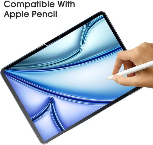 [عبوتان] واقي شاشة متوافق مع iPad Air 11 بوصة (إصدار M3 2025، M2 2024)، طبقة شاشة من الزجاج المقوى لجهاز iPad Air 11 بوصة (Air 7th/6th Generation) مع [شفاف كريستالي] [مقاوم للخدش] [سهل التركيب] in Kuwait