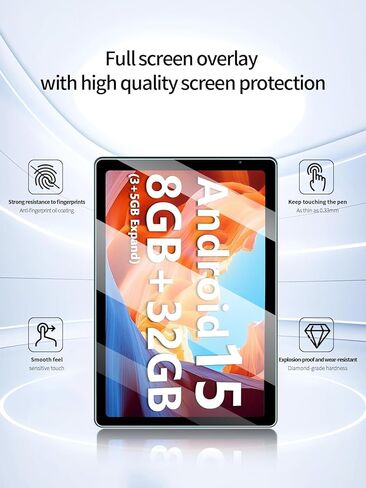 Screen Protector for NEWISION P7 Android 15 7 inch Tablet, Anti-Scratch 9H Hardness Touch Sensitive 2.5D Rounded Edges Bubble Free Easy to Install,2 Pack. in Saudi Arabia