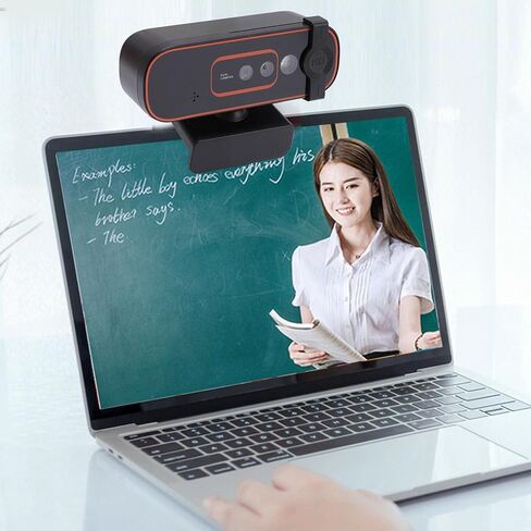 كمبيوتركاميرا ويب، 1080P30 إطارًا في الثانيةالتعرف على الوجهكاميرا USB مع ميكروفون مانع للضوضاء، للاجتماعات الافتراضية in Kuwait