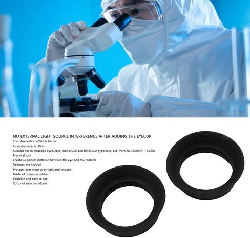 CHICIRIS Scope Eyepiece Eyecup, Premium Rubber Eyepiece Cover, 30mm Inner Diameter, Eyepiece Cup, Compact Lightweight Design, Easy to Install and Remove in Saudi Arabia