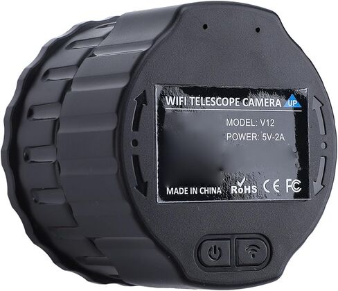 عدسة تلسكوب Brrnoo للكاميرا الرقمية اللاسلكية WiFi 4MP 2K لتسجيل الفيديو المدمج في تطبيقات WiFi باللون الأبيض in Saudi Arabia