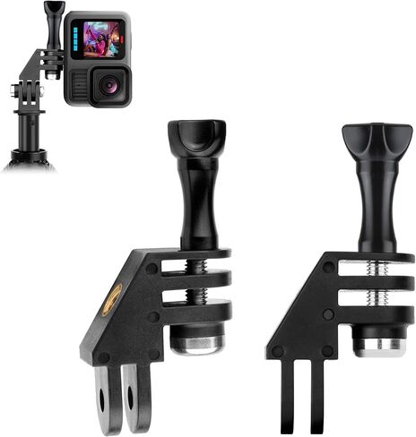 GEPULY 2-Pack Vertical Mount for GoPro, 90° Direction Elbow Adapter, Tripod Mount for Go Pro Hero 13/12/11/10/9/Insta360/DJI OSMO Action 6 AKASO Action Camera Accessories with 1/4''-20 Thread Hole in Saudi Arabia