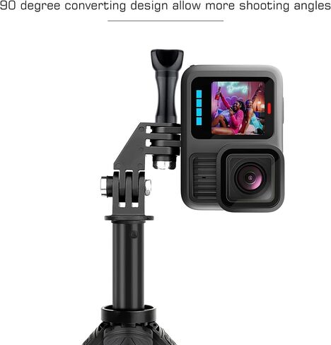GEPULY 2-Pack Vertical Mount for GoPro, 90° Direction Elbow Adapter, Tripod Mount for Go Pro Hero 13/12/11/10/9/Insta360/DJI OSMO Action 6 AKASO Action Camera Accessories with 1/4''-20 Thread Hole in Saudi Arabia
