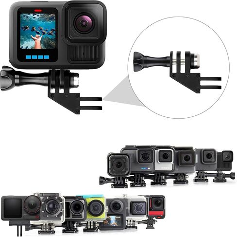 GEPULY 2-Pack Vertical Mount for GoPro, 90° Direction Elbow Adapter, Tripod Mount for Go Pro Hero 13/12/11/10/9/Insta360/DJI OSMO Action 6 AKASO Action Camera Accessories with 1/4''-20 Thread Hole in Saudi Arabia