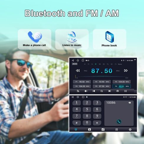 راديو Android لسيارة Ford F150 2009-2012 0nly Fit Auto AC، مع شاشة لمس 9 بوصة، 2 جيجابايت + 64 جيجابايت، دعم Carplay، Android Auto، SWC، WiFi، Bluetooth، راديو FM AM RDS، مع كاميرا خلفية in Kuwait