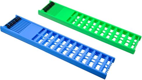 2 Pcs Fishing Hook Holder Plastic Snelled Hook Holder Fishing Leader Line Board Organizer (Blue and Green) in Saudi Arabia