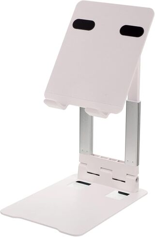 Uonlytech Adjustable Metal Tablet Stand Sturdy Holder for Desk Non Slip Base Ergonomic Design for Tablets and Laptops for Friends Family in Saudi Arabia