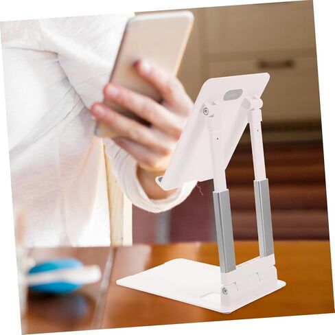 Uonlytech Adjustable Metal Tablet Stand Sturdy Holder for Desk Non Slip Base Ergonomic Design for Tablets and Laptops for Friends Family in Saudi Arabia
