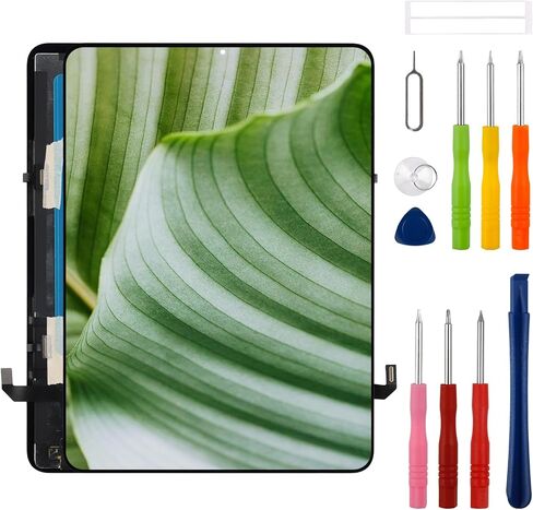 شاشة LCD جديدة مقاس 10.9 بوصة لجهاز iPad Air 5 الجيل الخامس 2022 A2588 A2589 A2591 مجموعة محول رقمي لشاشة تعمل باللمس مع مجموعة أدوات إصلاح مطورة - أسود in Saudi Arabia