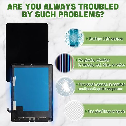 شاشة LCD جديدة مقاس 10.9 بوصة لجهاز iPad Air 5 الجيل الخامس 2022 A2588 A2589 A2591 مجموعة محول رقمي لشاشة تعمل باللمس مع مجموعة أدوات إصلاح مطورة - أسود in Saudi Arabia