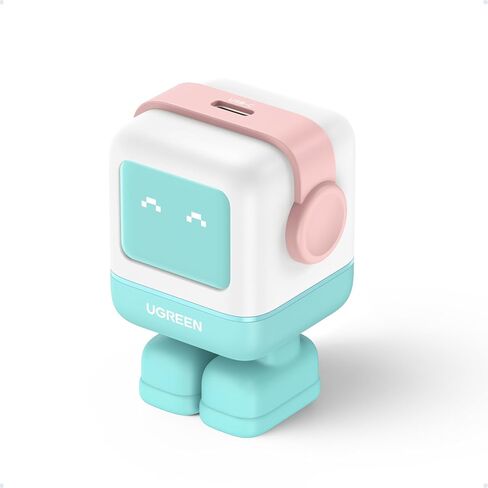 UGREEN Charger Bundle: Uno 65W 3-Port GaN Compact USB C Charging Block + Uno 30W Compact Robot GaN Fast Charger (Pink Blue), Compatible with MacBook Pro/Air, XPS 13, iPhone 16/15/14, Galaxy S25/S24/S2 in Saudi Arabia