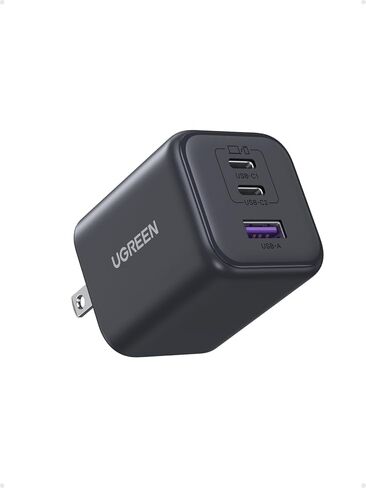 حزمة شاحن يوجرين، شاحن سريع 45 وات 3 منافذ USB-C + 16AC+4USB 20 وات شريط طاقة للشحن السريع، متوافق مع iPhone 16/15/14/13، Galaxy S25/S24، iPad، MacBook Air، Pixel in Saudi Arabia