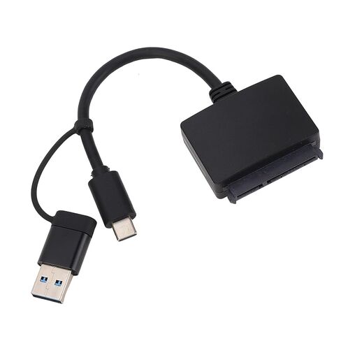كابل SATA إلى USB إلى محول كابل USB لمحرك الأقراص الصلبة SATA SSD، 10 جيجابت في الثانية 3.1 نوع C محول القرص الصلب الخارجي 2.5 بوصة in Saudi Arabia
