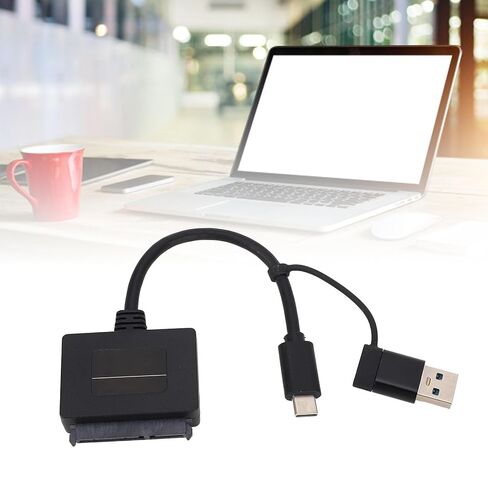 كابل SATA إلى USB إلى محول كابل USB لمحرك الأقراص الصلبة SATA SSD، 10 جيجابت في الثانية 3.1 نوع C محول القرص الصلب الخارجي 2.5 بوصة in Saudi Arabia