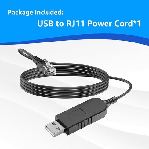 USB to RJ11 Cable for Uniden R8,R7,R4w,R8w,R4,R3,DFR9,etc. - for Uniden Radar Detector Power Cord 3.3FT in Kuwait