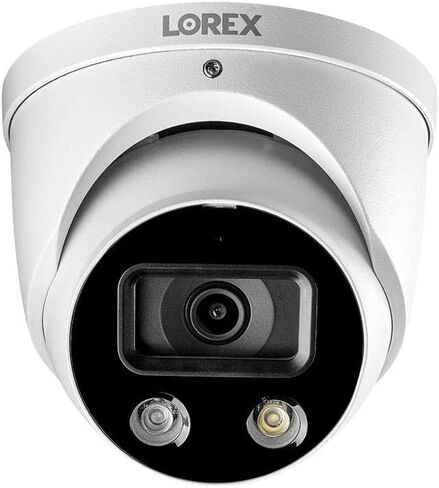 نظام لوريكس 4K الترا اتش دي 8 قنوات فيوجن 2 تيرابايت NVR مع 4xE892DD قبة الردع الذكي 4K كاميرات IP، رؤية ليلية 150 قدم، CNV، صوت، لوريكس هوم in Kuwait