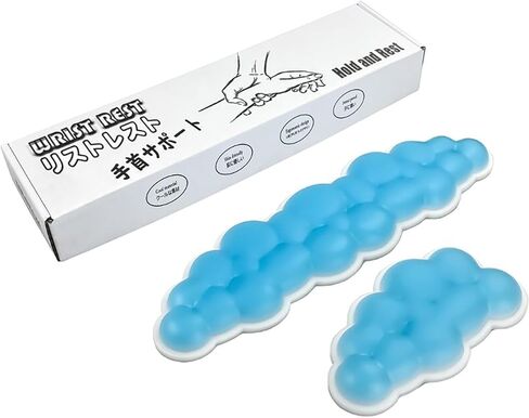 مسند معصم من مادة جل البولي يوريثان للوحة مفاتيح الكمبيوتر، تصميم مريح، تخفيف آلام الكتابة، ذراع داعم للوحة المفاتيح، لوحة ماوس تدعم المعصم، قاعدة بولي يوريثان مضادة للانزلاق، المكتب، المنزل، الألعاب (أزرق) in Kuwait