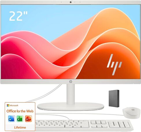 كمبيوتر مكتبي HP الكل في واحد مقاس 22 بوصة بدقة FHD • ذاكرة وصول عشوائي DDR5 بسعة 32 جيجابايت • وحدة تخزين خارجية بسعة 512 جيجابايت ووحدة تخزين UFS بسعة 128 جيجابايت | الإصدار الجديد للكفاءة اليومية • أحدث معالج Intel رباعي النواة من الجيل الثالث عشر • Of in Kuwait
