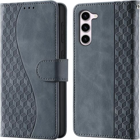 حافظة محفظة لهاتف سامسونج جالاكسي S23 مع حامل بطاقة، RFID تحجب فتحات الائتمان، غطاء هاتف مقاوم للصدمات مناسب لجراب هاتف سامسونج S23 أحمر in Kuwait