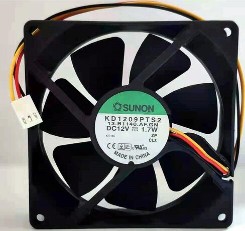 KD1209PTS2 مروحة 12 فولت، KD1209PTS2 12 فولت 1.7 وات 9225 مروحة تبريد الهيكل ذات دبوسين in Kuwait