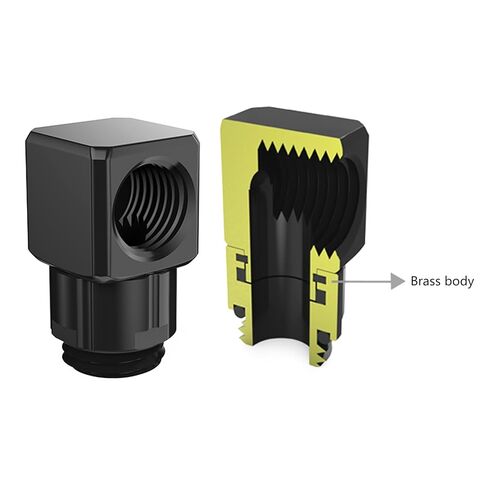 G1/4'' 360 Degree Male to Female Rotary Rotatable Adapter Fitting PC Water Cooling Elbow Connectors GXZWT-D90 Thermal Management in Saudi Arabia