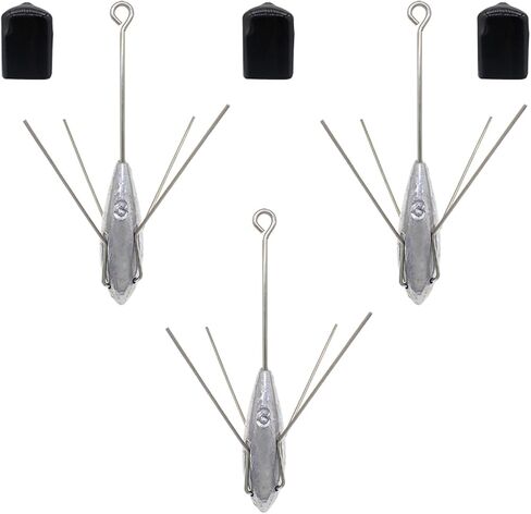 Fishing Sinker Weights Lead Surfing Casting Spider Sinkers Long Tail Fishing Sinkers Fishing Equipment for Catfish Saltwater Ocean Beach Sand in Saudi Arabia