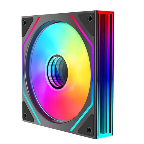 Jungle Leopard Prism4 Ultra 120mm ARGB PC Case Fan - Dual Infinite Mirror, Ultra-Quiet 9-Blade Design, Motherboard Sync & Daisy Chain, RGB Fans for Computer Case and Cooling(White Forward) in Saudi Arabia