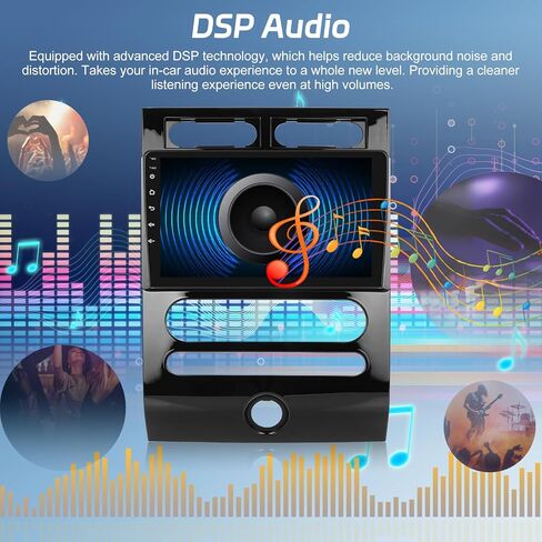 [2+64G] NHOPEEW Car Radio for Ford Expedition 2007-2014(Auto A/C) - Wireless Carplay and Android Auto - 9 Inch Touchscreen Android Car Stereo - DSP/GPS/WiFi/SWC/Mirror Link + AHD Backup Camera in Saudi Arabia